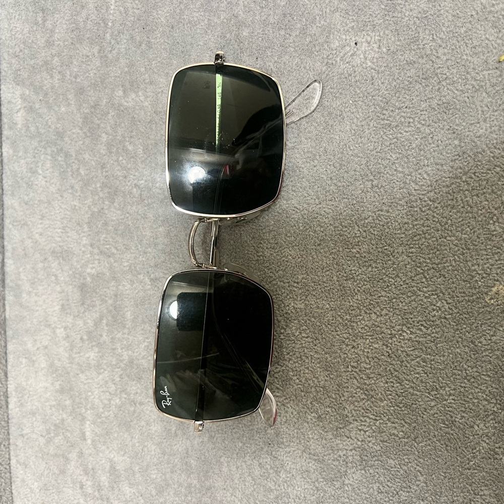 Ray-Ban Silver Frame Sunglasses with Dark Lenses